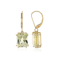 Orecchini in oro con Kunzite Canarino