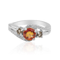 Anello in argento con Quarzo Mistico Crepuscolo