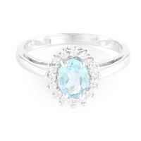 Anello in argento con Apatite Blu