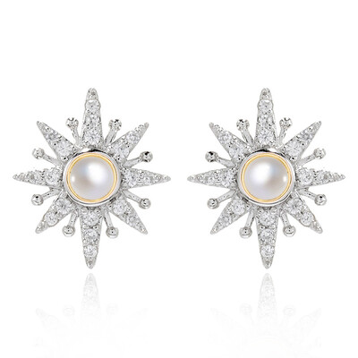 Orecchini in argento con Perla di Acqua Dolce (Dallas Prince Designs)