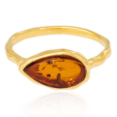 Anello in argento con Ambra Baltica