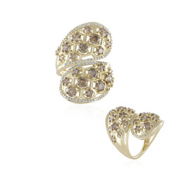 Anello in oro con Diamante Champagne I2 (de Melo)