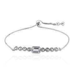 Bracciale in argento con Topazio Bianco