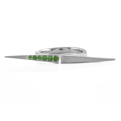Anello in argento con Tsavorite