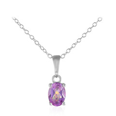 Collana in argento con Topazio Mistico Lilla