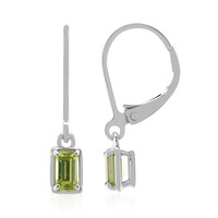 Orecchini in argento con Peridoto della Birmania