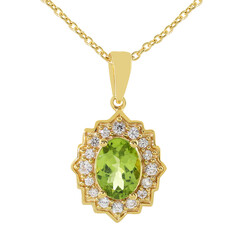 Collana in argento con Peridoto