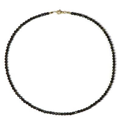 Collana in argento con Ossidiana Dorata