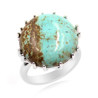 Anello in argento con Turchese della Miniera 8 (Anne Bever)