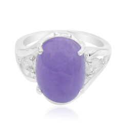 Anello in argento con Giadeite Lavanda