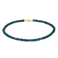 Collana in argento con Apatite Blu Neon