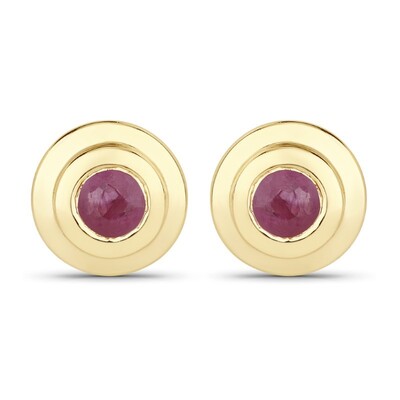 Orecchini in argento con Rubino