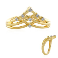 Anello in argento con Diamante I4 (J)