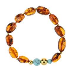 Bracciale in argento con Ambra Baltica