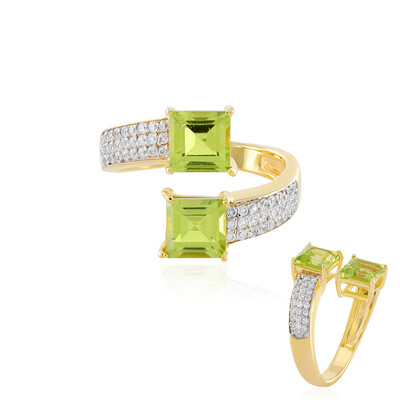 Anello in argento con Peridoto Arizona