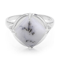 Anello in argento con Agata Dendritica