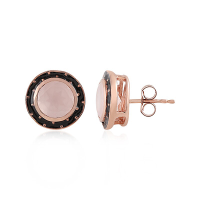 Orecchini in argento con Quarzo Rosa