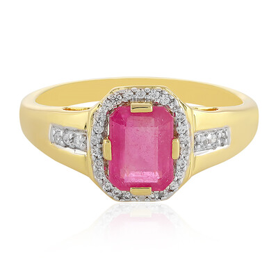Anello in argento con Zaffiro Rosa del Madagascar