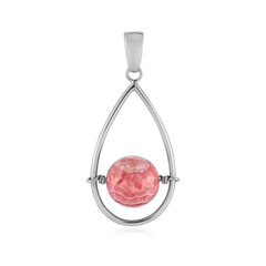 Ciondolo in argento con Rodocrosite