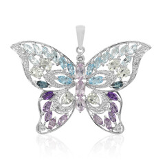 Ciondolo in argento con Ametista Rose de France