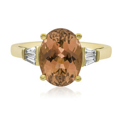 Anello in oro con Tormalina Neon del Congo (CIRARI)