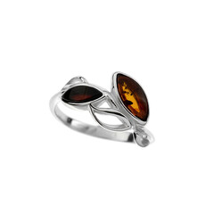 Anello in argento con Ambra Baltica