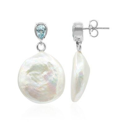 Orecchini in argento con Perla di Acqua Dolce (TPC)