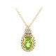 Collana in argento con Peridoto della Birmania
