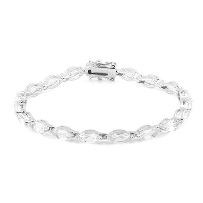 Bracciale in argento con Topazio Bianco