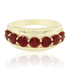 Anello in oro con Tibetanite Rossa