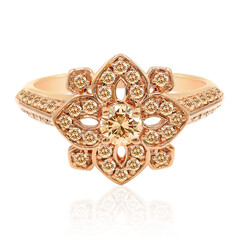 Anello in oro con Diamante Rose de France SI1 di Argyle