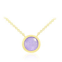 Collana in argento con Giada Lavanda