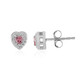 Orecchini in argento con Tormalina Rosa Nigeriana