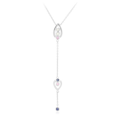 Collana in argento con Zaffiro di Laos (Jahdo)