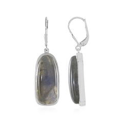 Orecchini in argento con Labradorite Blu Maniry (KM by Juwelo)