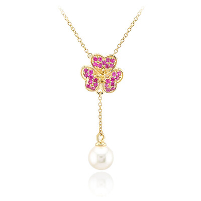 Collana in oro con Perla Akoya (Michelle Albala)