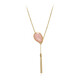 Collana in argento con Quarzo Rosa