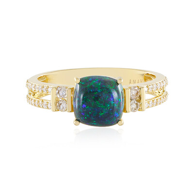 Anello in oro con Opale Matrice Andamooka (AMAYANI)