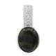 Ciondolo in argento con Giadeite Nera (Annette)