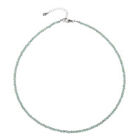 Collana in argento con Apatite Verde