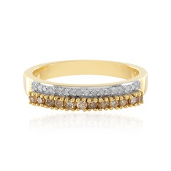 Anello in argento con Diamante Champagne I3