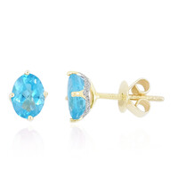 Orecchini in oro con Apatite Blu (de Melo)