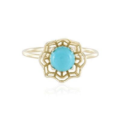Anello in oro con Turchese Sleeping Beauty (Ornaments by de Melo)