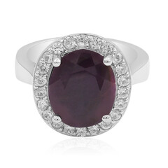 Anello in argento con Rubino