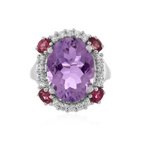 Anello in argento con Ametista Rose de France