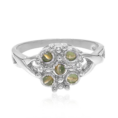 Anello in argento con Alessandrite Occhio di Gatto