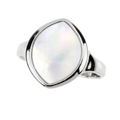 Anello in argento con Madreperla