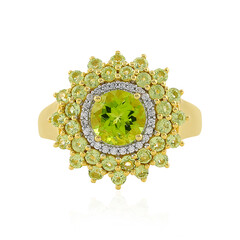 Anello in argento con Peridoto