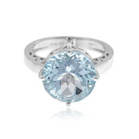 Anello in argento con Topazio Blu Cielo