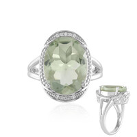Anello in argento con Ametista Verde